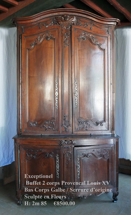 Buffet Provençale 2 Corps Louis XV
